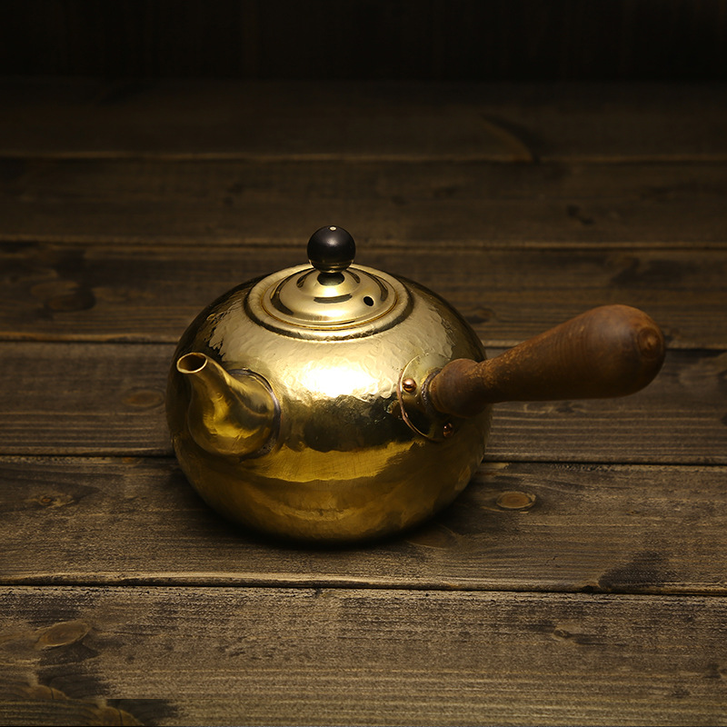 Ruorong Tea Art, кипяченая вода, медный чайник, чистый медный медный чайник, утолщенный медный чайник ручной работы