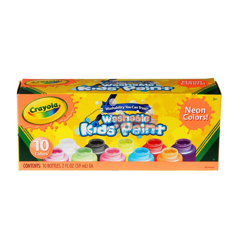 Crayola Erle 6 цветов 10-цветных детских красок 54-1205 54-1204