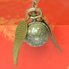 Quartz bronze tennis necklace, small pocket watch, wholesale