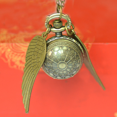 Necklace Quartz Bronze Tennis Wings Quartz Pocket Watch Manufacturer Wholesale Spider Web Quartz Small Pocket Watch