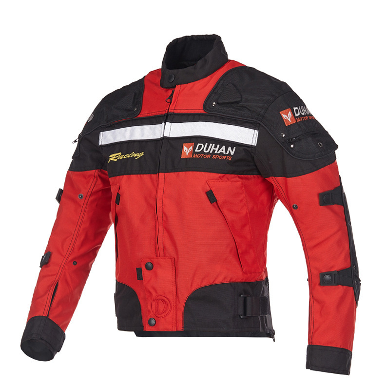 Traje de Motociclismo Duhuan, Anti-caídas, Cortavientos, Impermeable, Cálido, Traje de Carreras Todoterreno, Traje de Motociclismo para Hombre, para Todas las Estaciones