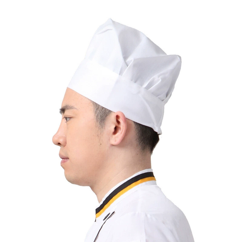 Рабочая шапка повара, шапка повара для отеля, кухонные товары, тортовая мастерская, санитарная белая тканевая шапка для мужчин и женщин