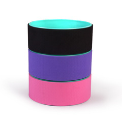 TPE Muscle Relaxing Yoga Assistant Wheel Abdominal Trainer Curvy Gadget Dharma Wheel Wholesale Home Massage Pilates Ring