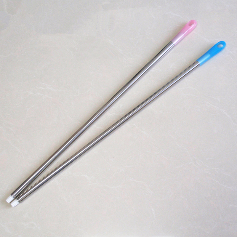 Stainless steel broom pole factory direct 19mm thick broom garbage shovel handle wholesale broom dustpan accessories Stainless steel broom pole factory direct 19mm thick broom garbage shovel handle wholesale broom dustpan accessories