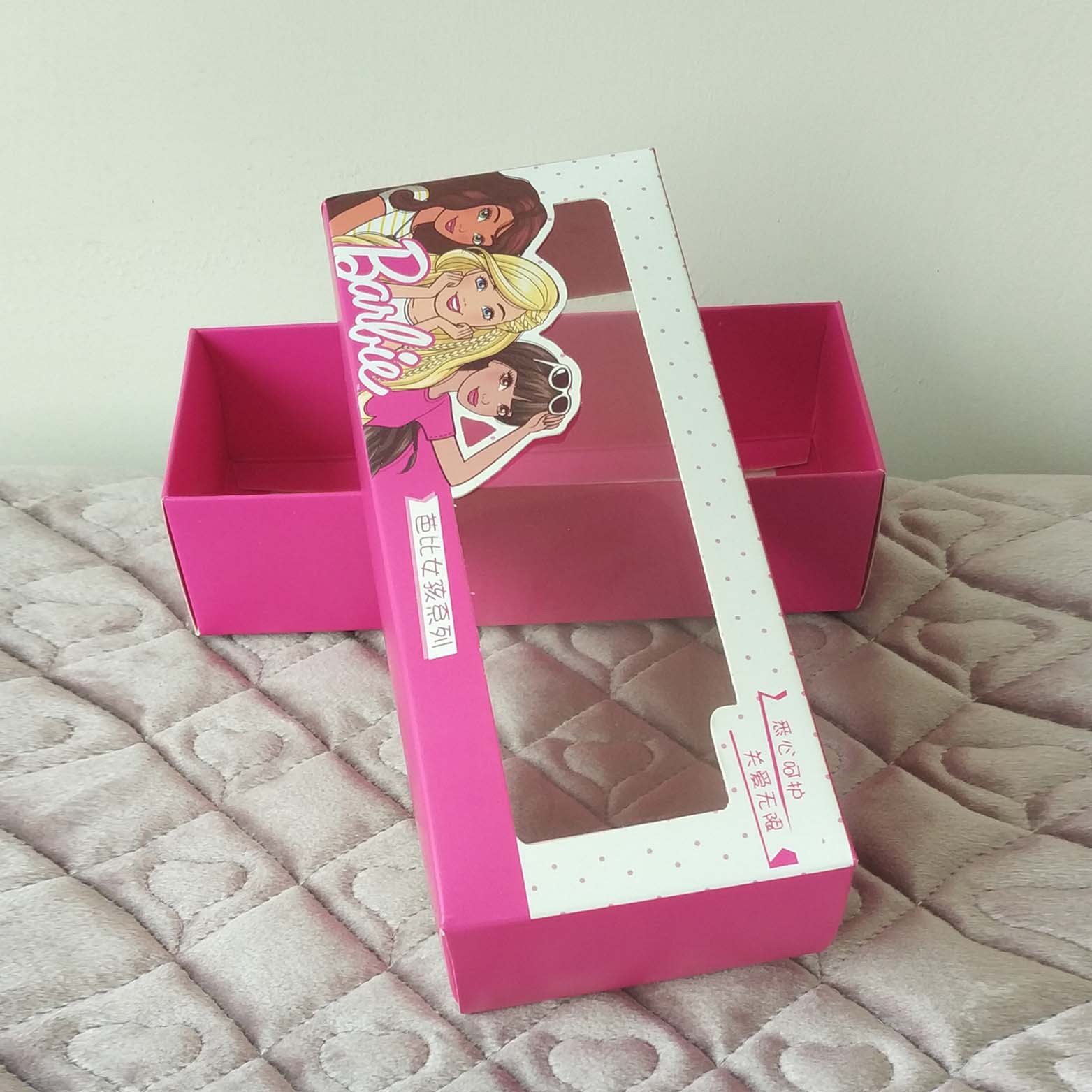 厂家定做玩具盒天地盖包装开窗纸盒定制内裤盒广告盒子加LOGO