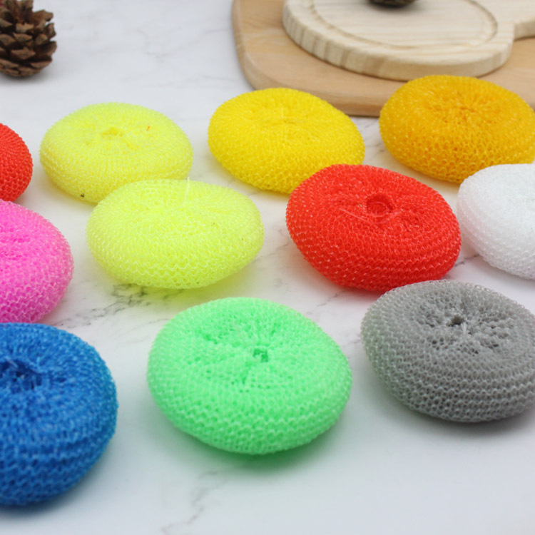 Factory foreign trade 6G color plastic pp color knitted clean ball woven tennis ceramic accessories do not hurt the pot
