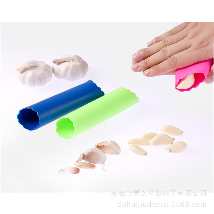 2014新热销礼品 硅胶快速剥蒜器 硅胶厨房用品