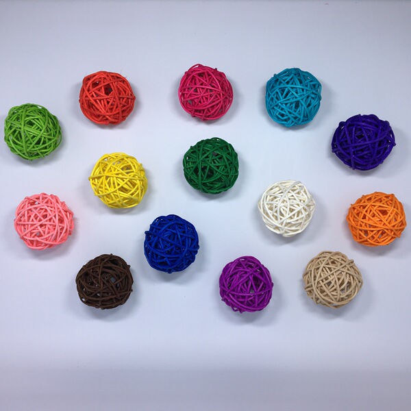 5cm/centimeter of rattan ball string with rattan ball color rattan…