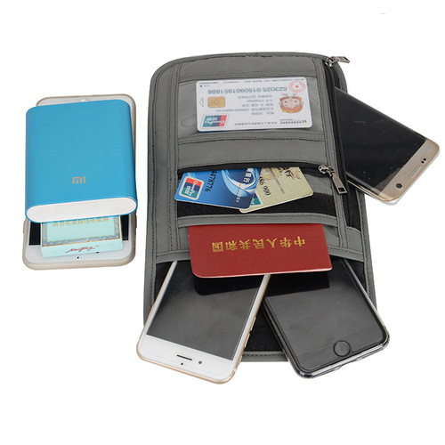 Travel abroad passport bag multifunctional document bag waterproof transparent passport holder RFID document bag ticket protective cover