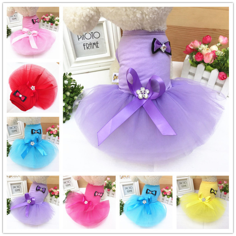 Pet Clothing Dog Clothes Teddy Bixiong VIP Dress Princess Dress Lace Dress Dog Spring and Summer Clothes Pet Clothing Dog Clothes Teddy Bixiong VIP Dress Princess Dress Lace Dress Dog Spring and Summer Clothes