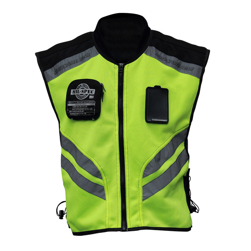Riding Tribe Motorcycle Riding Reflective Vest Team Clothing Motorcycle Brigade Unified Fluorescent Safety Clothing Horse Clip