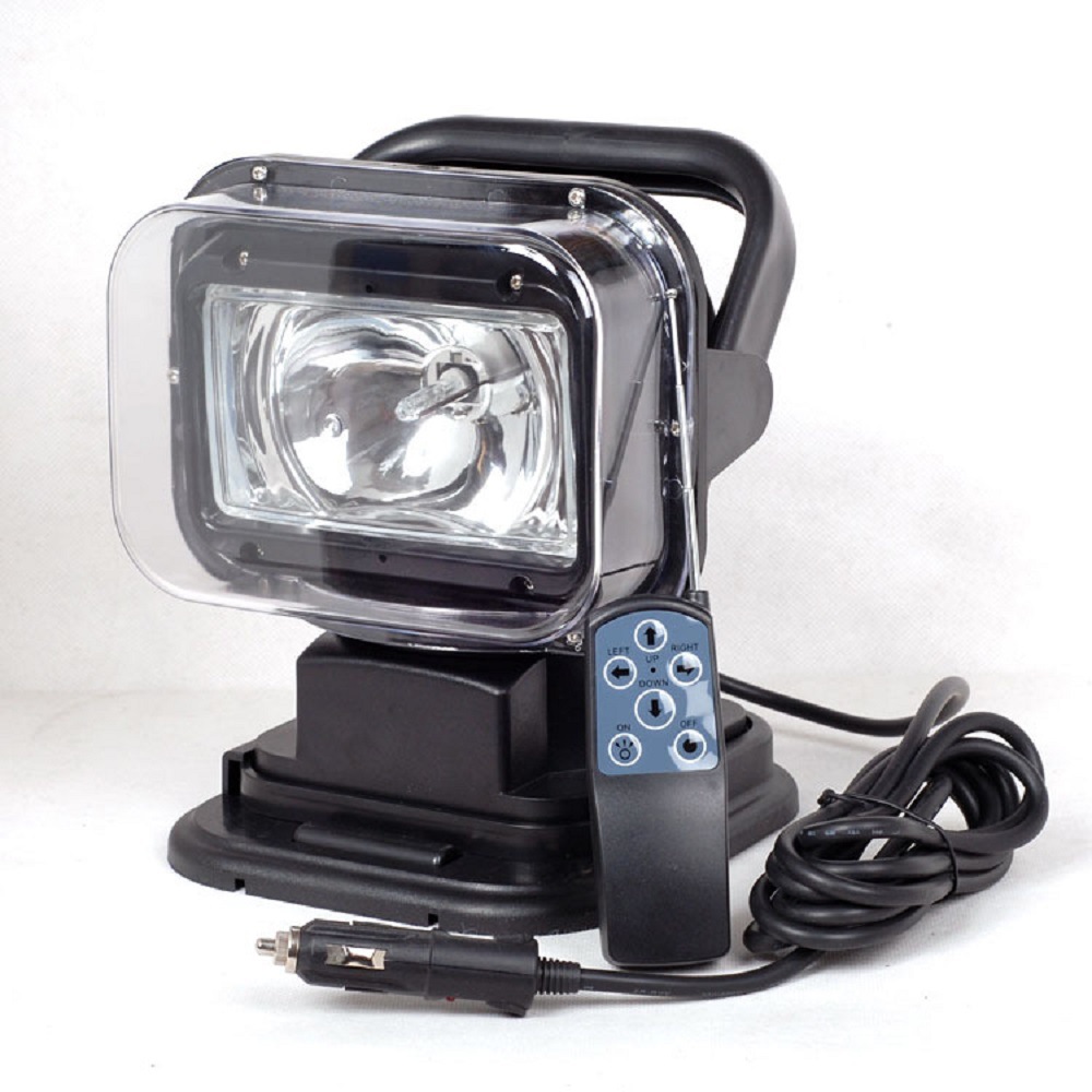 55w/12v/24v大功率HID遥控hid氙气灯遥控探照灯白色船用探索灯