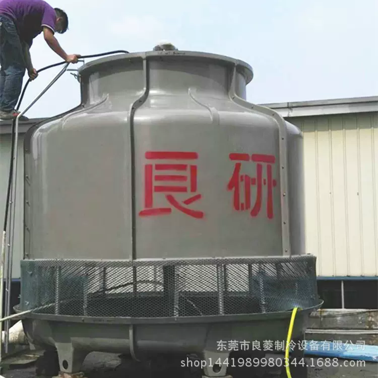 良研厂家塔型供应批发100低噪音圆形玻璃钢冷却塔冷水塔凉水塔