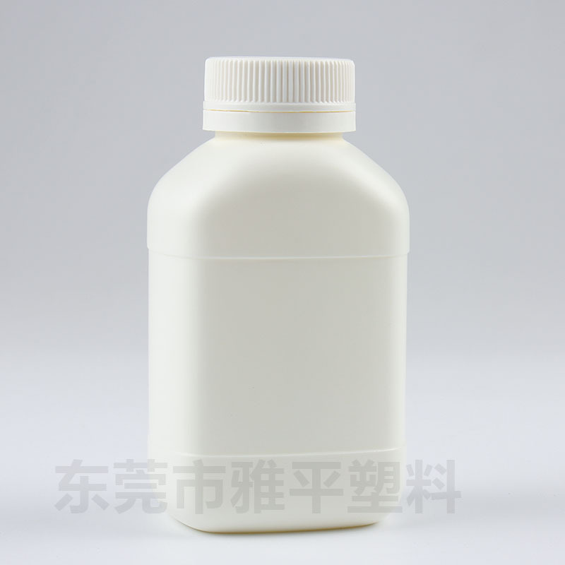 HDPE280ml胶囊瓶保健品高档药瓶方形防盗盖密封塑料药瓶厂家批发