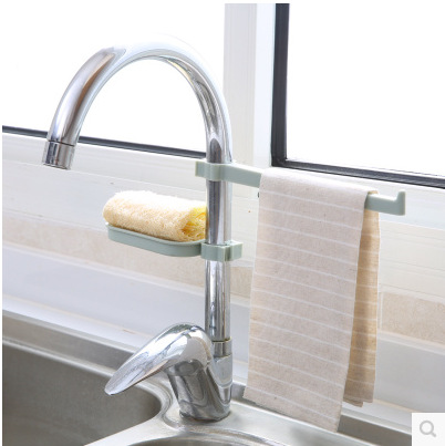 Gexuan Faucet Drain Storage Rack Sink Storage Rack Kitchen Supplies Sink Sponge Rag Drain Rack