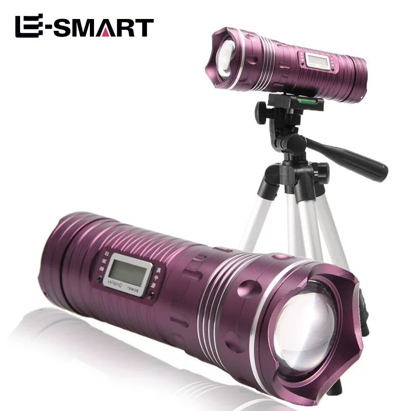 Надувная для наружной рыбалки налобная лампа (E-SMART) 5Вт двойной луч, телескопическое зум, синий свет, штатив совместимый