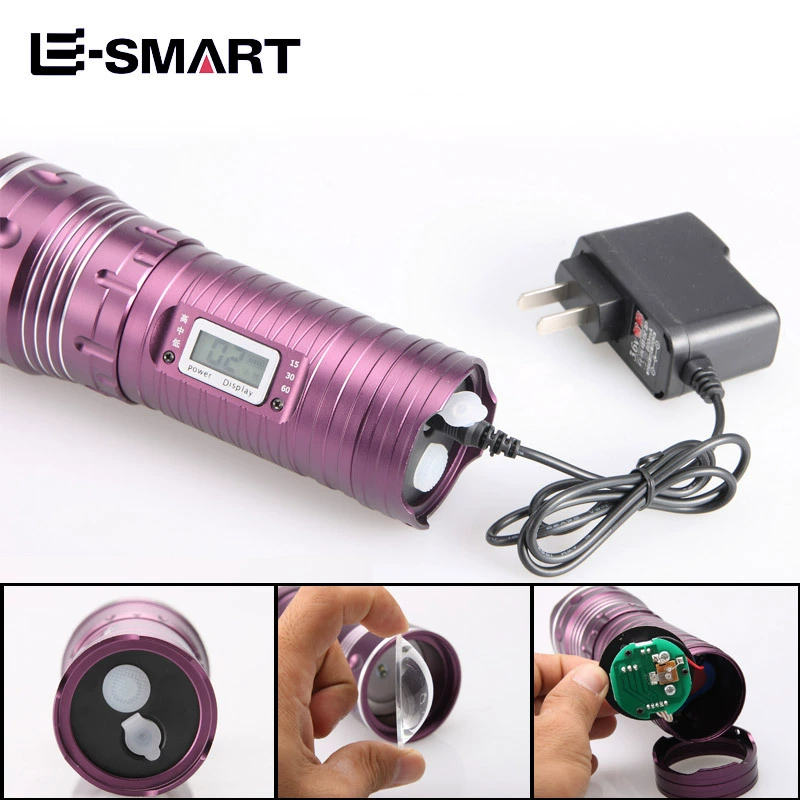 Надувная для наружной рыбалки налобная лампа (E-SMART) 5Вт двойной луч, телескопическое зум, синий свет, штатив совместимый