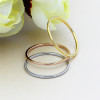 Classic fashionable ring stainless steel, Japanese and Korean, Korean style, three colors