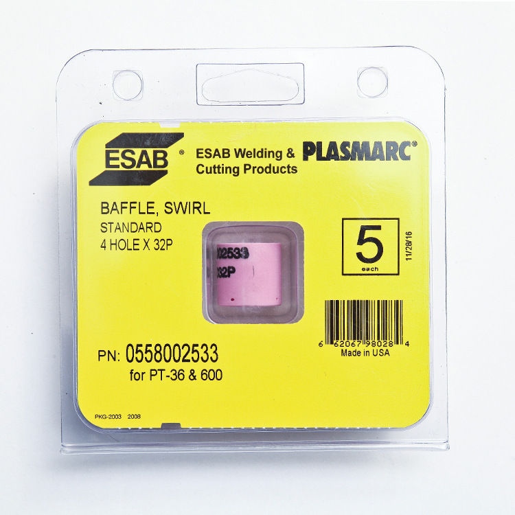 瑞典伊萨原厂切割配件PT-36涡流环0558002533等离子配件ESAB