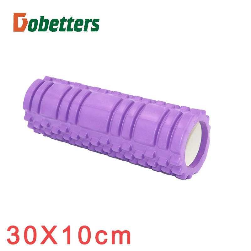 EVA hollow textured massage roller (Dobetters) 30×10 cm — mini yoga balance stick