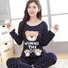 AS/long sleeve-Tibetan blue footprint bear