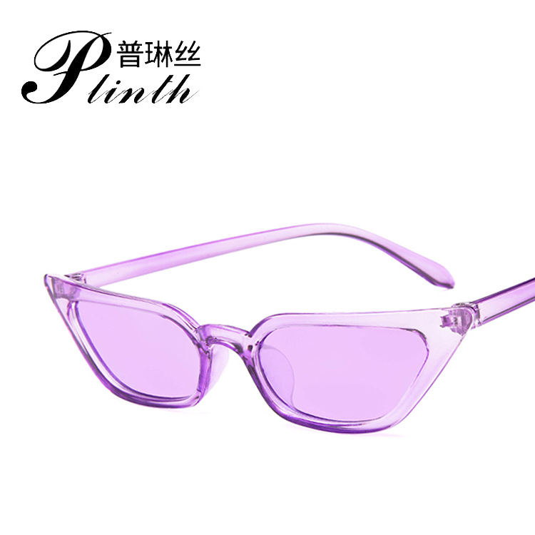Cross-border source 2019 new European and American trend cat's eye sunglasses transparent sunglasses small frame sunglasses 9794