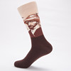 Fashionable socks for leisure for beloved, wholesale, mid-length
