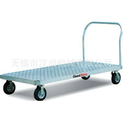 厂家出售 重载型平板工具车 承接制作黑色镂空带盘工具车