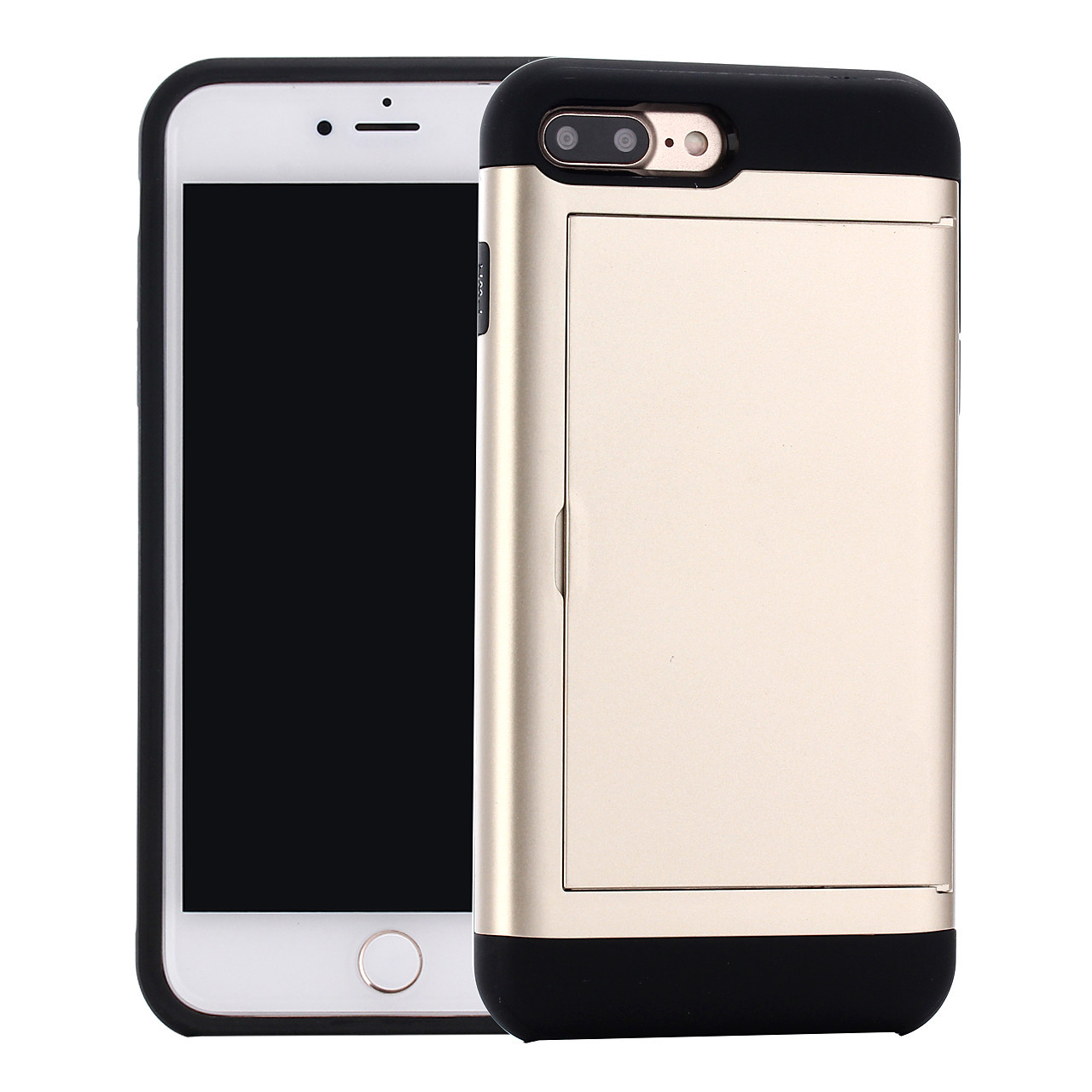 适用于iPhone7plus手机壳 苹果8二合一滑盖插卡防摔SE2021保护套
