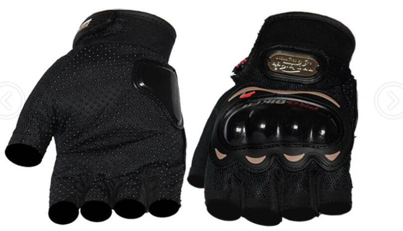 PRO-BIKER guantes de conducción de motocicleta dedo corto resistente a la caída antideslizante transpirable verano guantes todo terreno