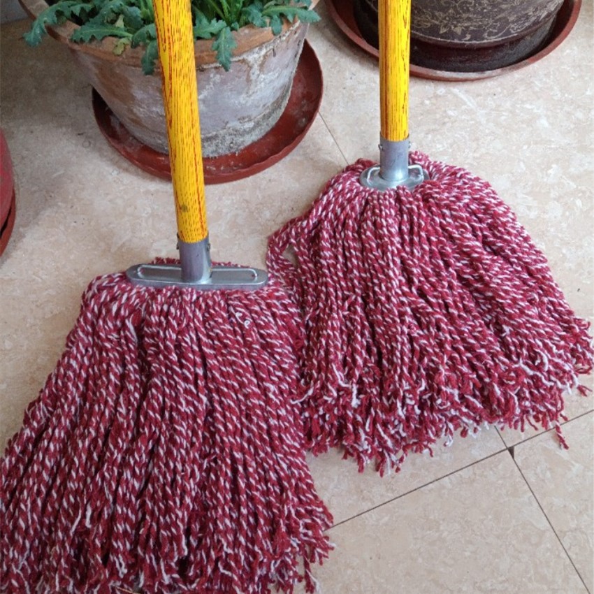厂家批发木质棉纱拖把棉线拖布家用拖把日用清洁工具