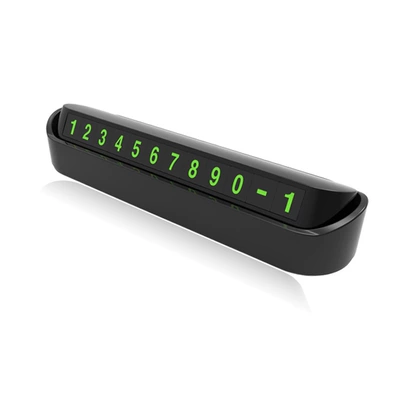 Printing LOGO car temporary moving car number plate pressing digital hidden car parking plate for Tesla (Nömrəli dayanma kartı) - 297-black-abs-resistant-to-high-temperatures-of-60-degrees