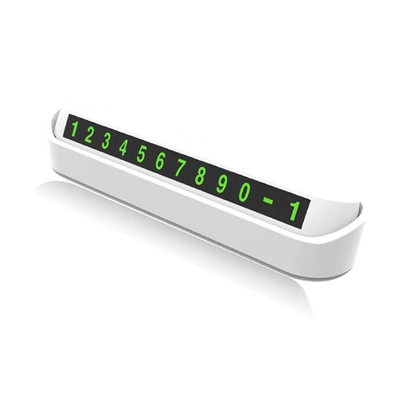 Printing LOGO car temporary Nömrəli dayanma kartı - 297-white-abs-resistant-to-high-temperatures-of-60-degrees