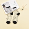 K08-04 Polka-dot black nude socks