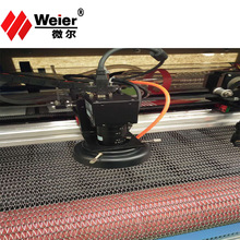 logo绣花布定位寻边CCD裁剪机 毛绒布料亚克力厂家直销激光切割机