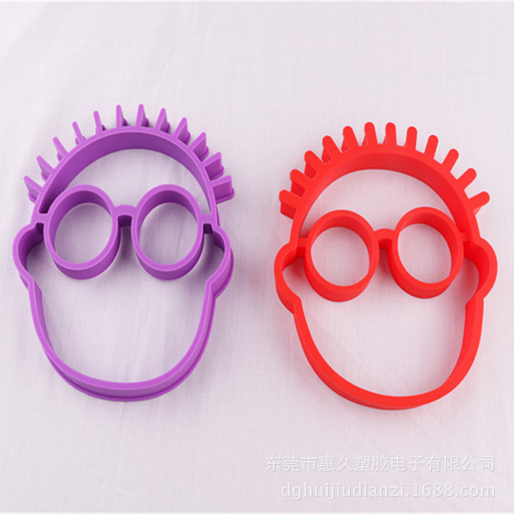 2014新设创意款小丑煎蛋器 硅胶人头煎蛋器 硅胶厨具用品