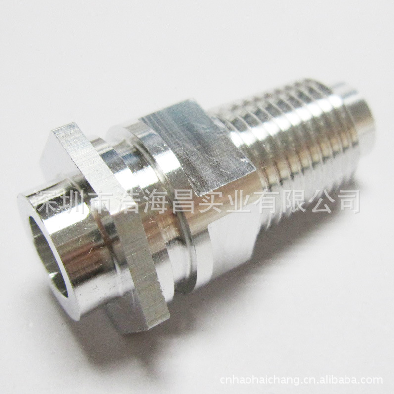 铝合金等材质的六角四方密封NPTF螺纹螺柱 (HHC-412A)