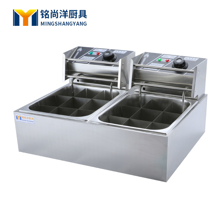 电热双缸9格关东煮 关东煮机 麻辣烫机 小吃休闲设备 厂家批发