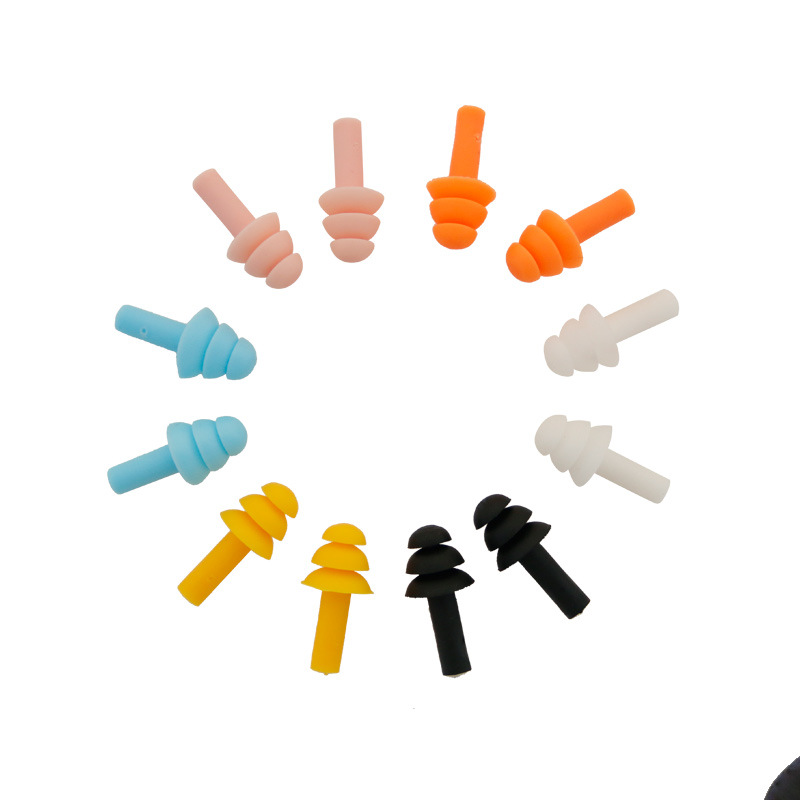 Teaching silicone earplugs for sleep for swimming