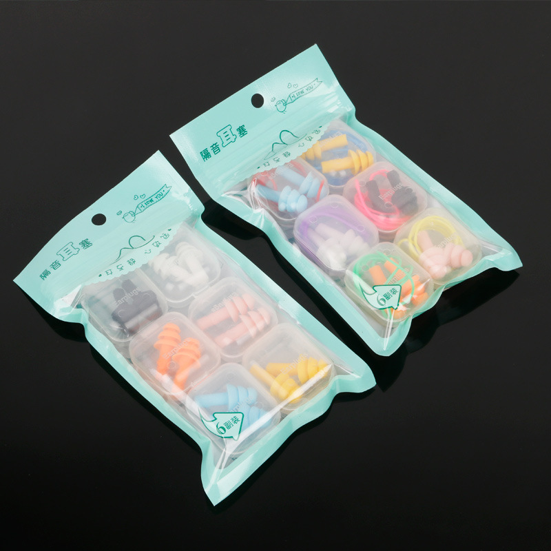 Teaching silicone earplugs for sleep for swimming