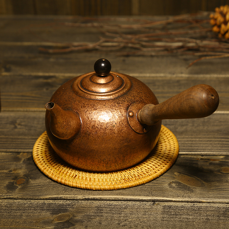 Ruorong Tea Art, кипяченая вода, медный чайник, чистый медный медный чайник, утолщенный медный чайник ручной работы