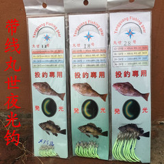 Moonlight Glow Fish Hook, Light Emitting Fish Hook, Fluorescent Hook, Treble Hook Boat Fishing Hook, Line Night Fishing Hook