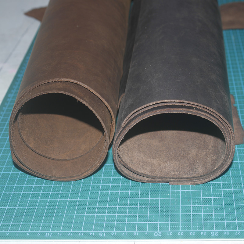 头层牛皮皮料疯马皮料diy皮艺皮具牛皮可变色油蜡皮牛皮面料