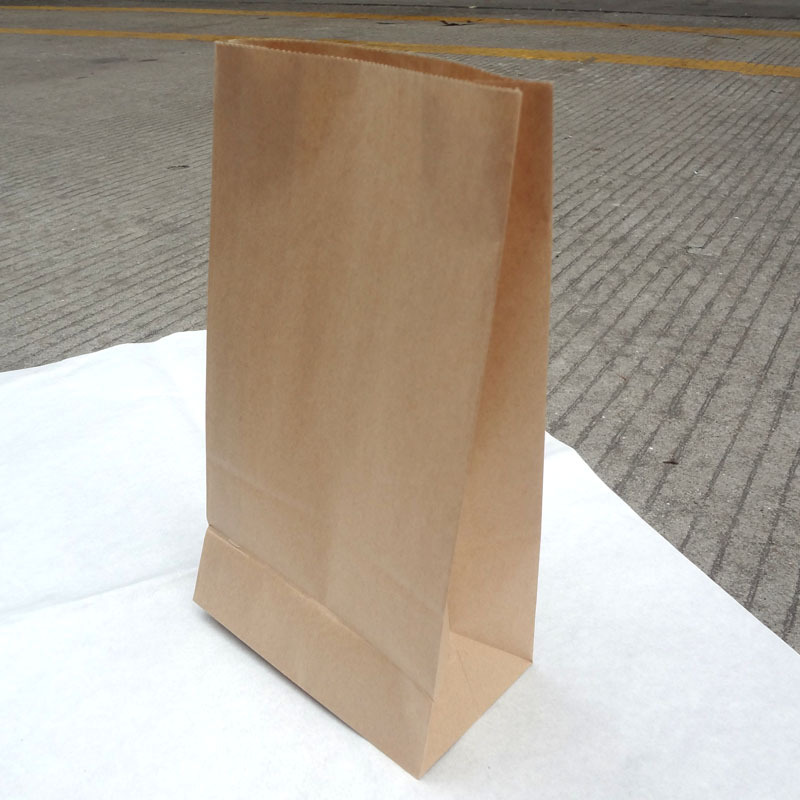 牛皮纸袋食品包装袋一次性烘焙食品打包袋水果外卖打包袋手棒袋现