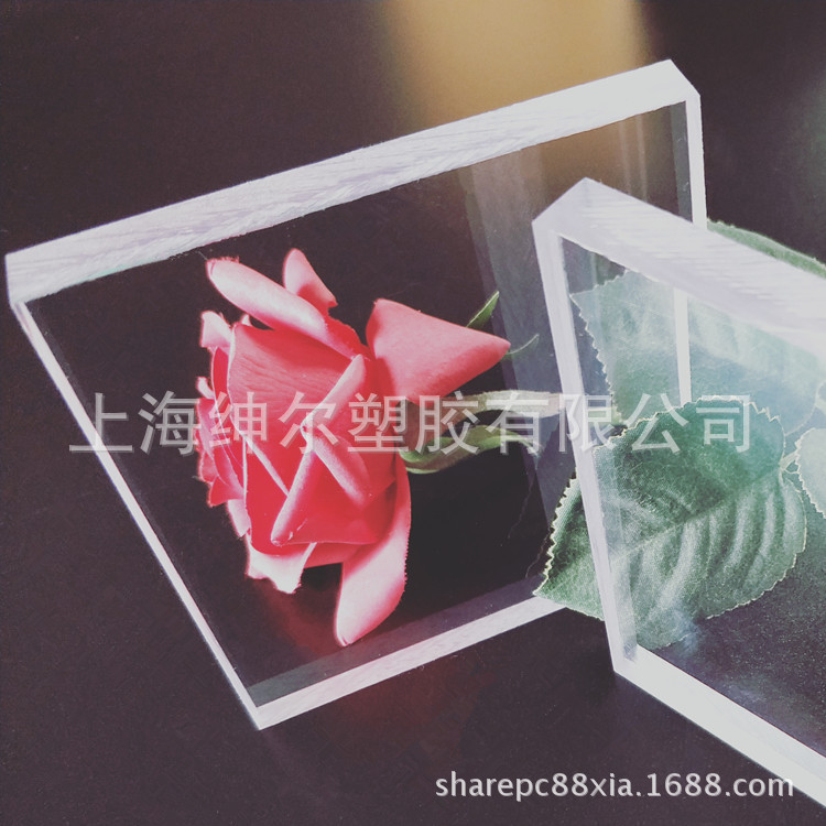 20mm新料透明pc板 15mm高透明耐力板 10mm耐砸pc实心板加工定尺