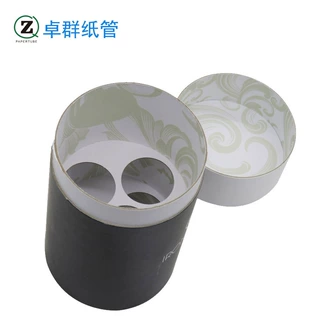 高档天地盖白酒红酒圆盒酒盒定制 精致小瓶装圆筒礼品盒包装