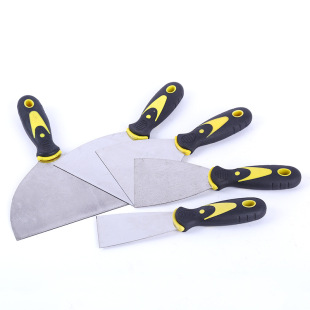 Wholesale putty knife caulking blade thickened triangle plastic handle putty scraper paint cleaning putty knife