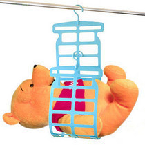 Pillow drying rack, pillow drying rack, creative clothes hanger, plastic multi-functional double hook drying rack, plush toy drying rack