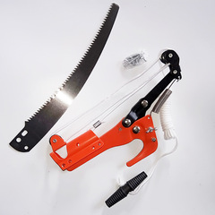 Garden tools Xingshuo red iron library band saw with rope high branch saw high altitude pruning fruit branch scissors high branch shears