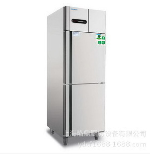 豪利供应冰立方F2立式双门冰柜单温冷冻欧式单温冷冻冰箱商用冰柜